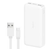 Xiaomi Redmi Power Bank 20000 mAh with microUSB conversion cable