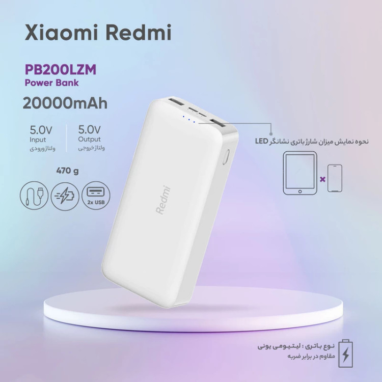 Xiaomi Redmi PB200LZM 20000mAh Power Bank