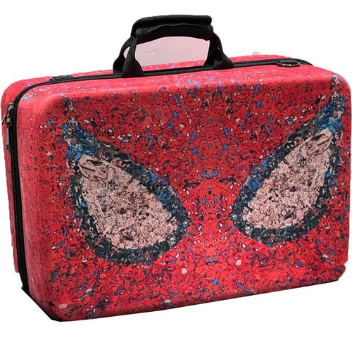 Carrying case for PlayStation 5 PS5 Slim game console, SpiderMan model