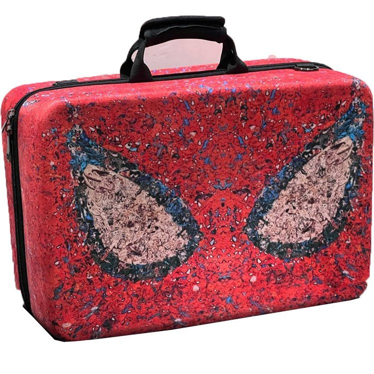 Carrying case for PlayStation 5 PS5 Slim game console, SpiderMan model